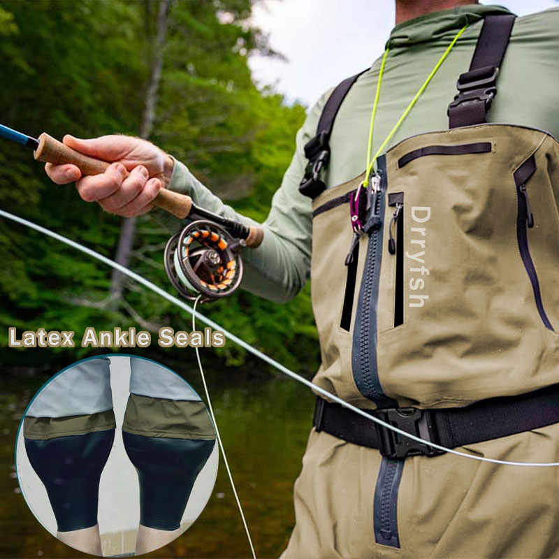 Fishing Jacket Waterproof - انغلق مقاوم للماء Wader دون الأحذية