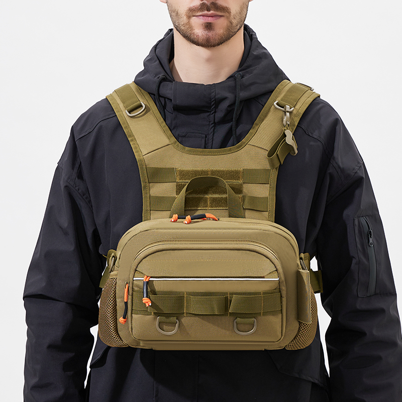 Fishing Backpack - الرجال حقيبة صدر للرجال التكتيكية الصيد