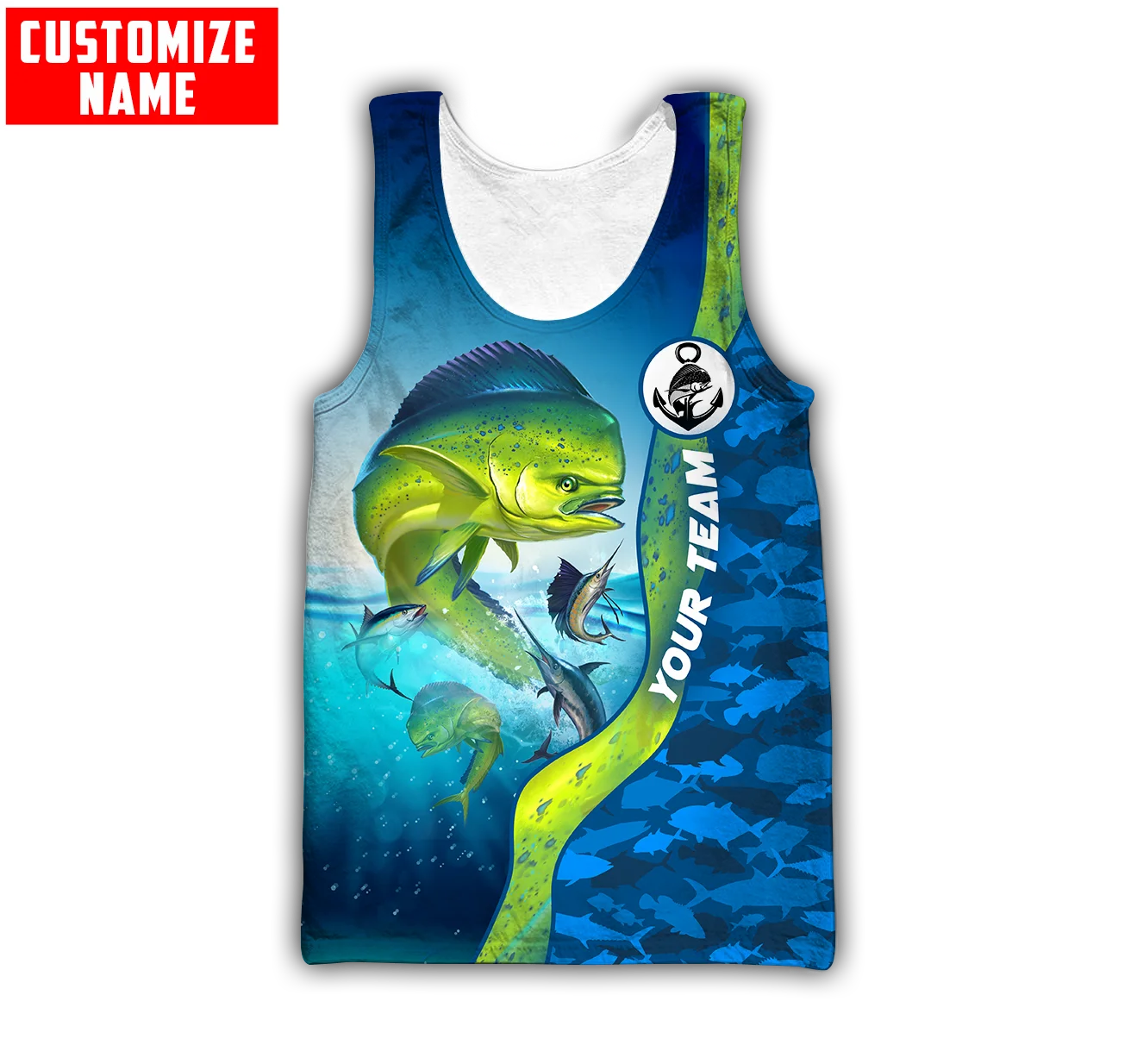 Fishing Vest - سترة رجالي مطبوعة ثلاثية الأبعاد Mahi