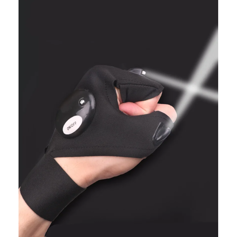 قفازات LED نصفية الأصابع للرجا - مراجعة Fishing Gloves وسعره