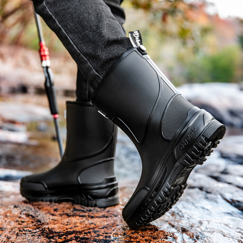 أحذية مطر رجالية مقاس 36-47 مق - مراجعة Fishing Boots وسعره