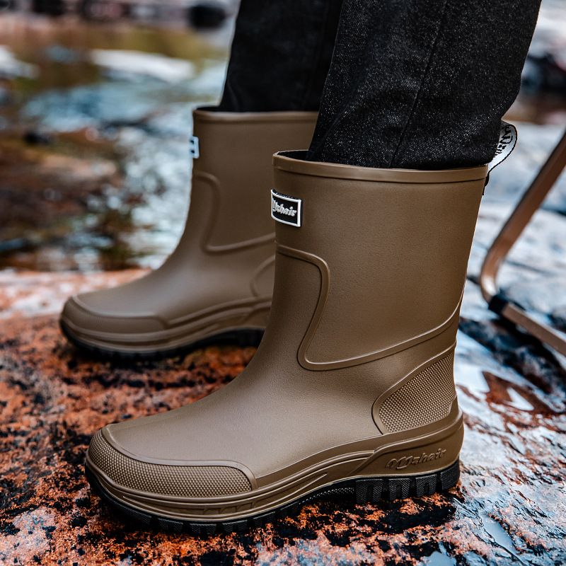 أحذية مطر رجالية مقاس 36-47 مق - مراجعة Fishing Boots وسعره