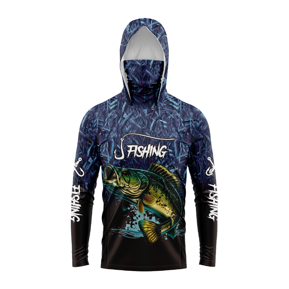 هودي للرجال بطبعة سمكة القاروص - مراجعة Fishing Hoodie وسعره