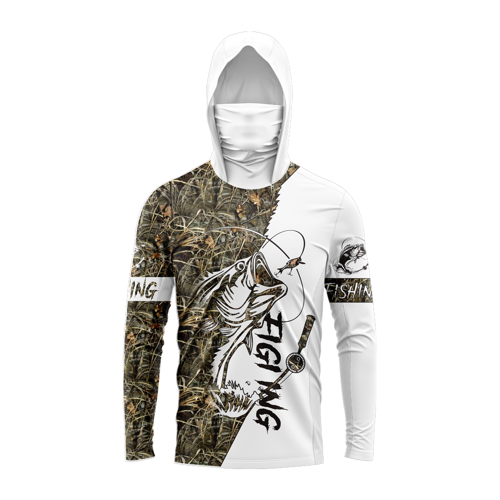 هودي للرجال بطبعة سمكة القاروص - مراجعة Fishing Hoodie وسعره