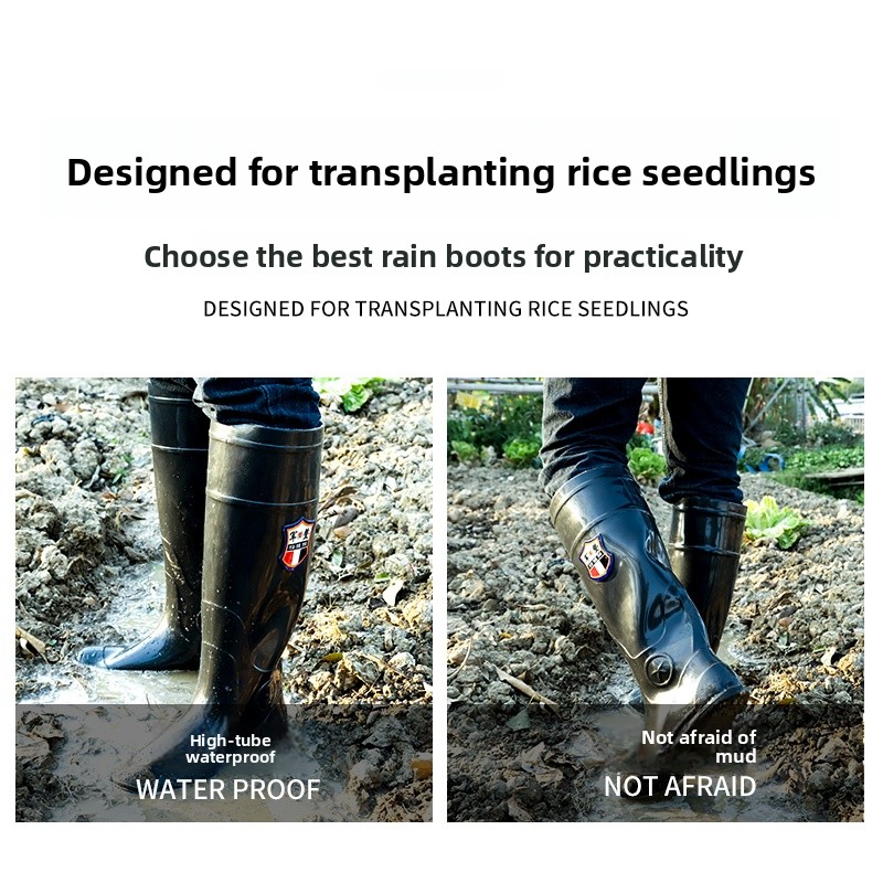 أحذية مطر مريحة عالية الساق لل - مراجعة Fishing Boots وسعره