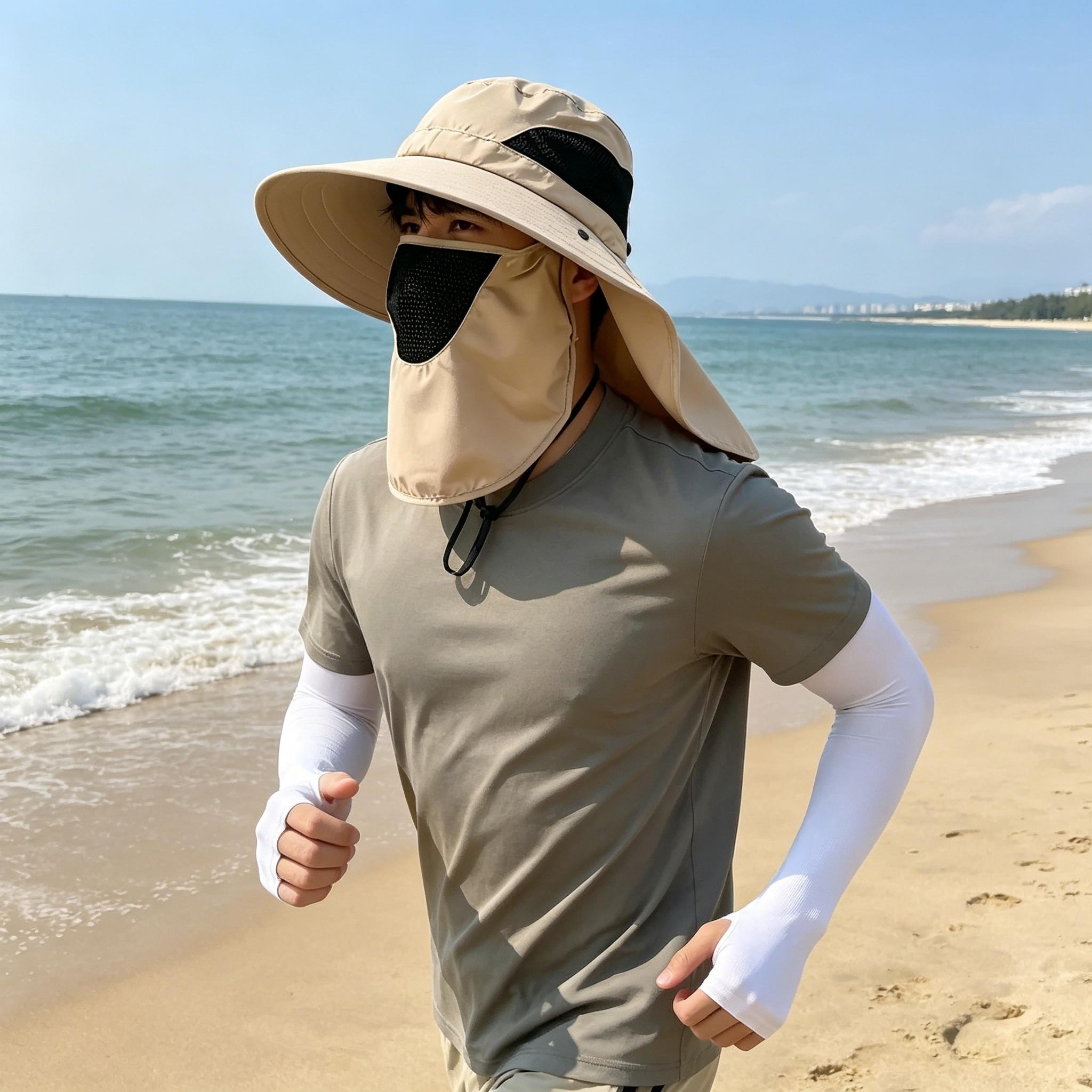 قبعة شمسية بتغطية كاملة للوجه  - مراجعة Fishing Hat وسعره