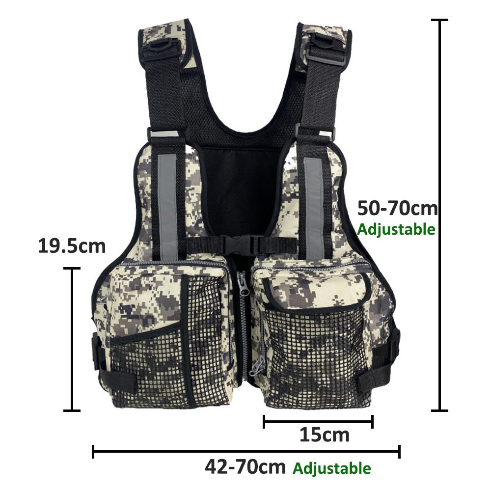 سترة صيد خارجية متعددة الجيوب، - مراجعة Fishing Vest وسعره