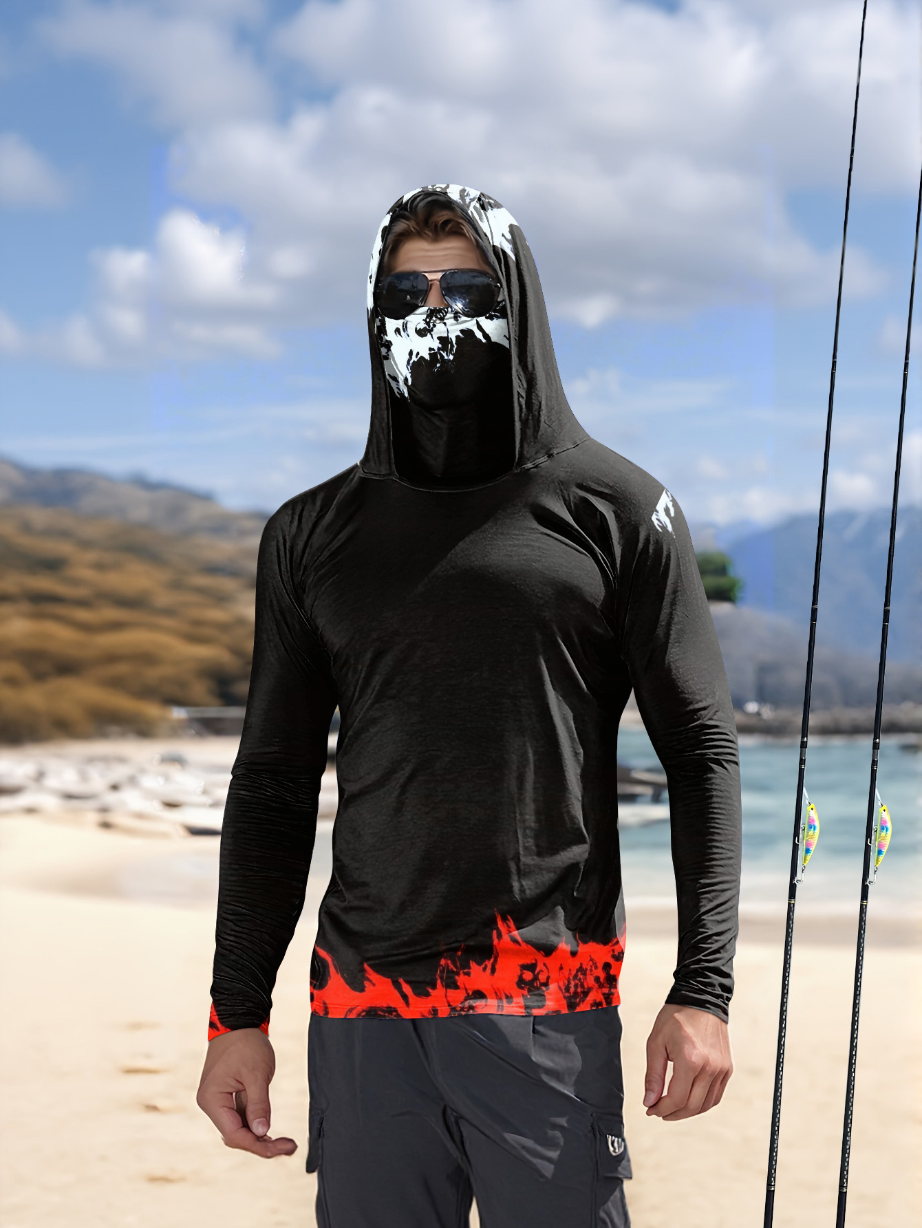 قميص صيد للرجال بأكمام طويلة،  - مراجعة Fishing Shirt Uv Protection وسعره