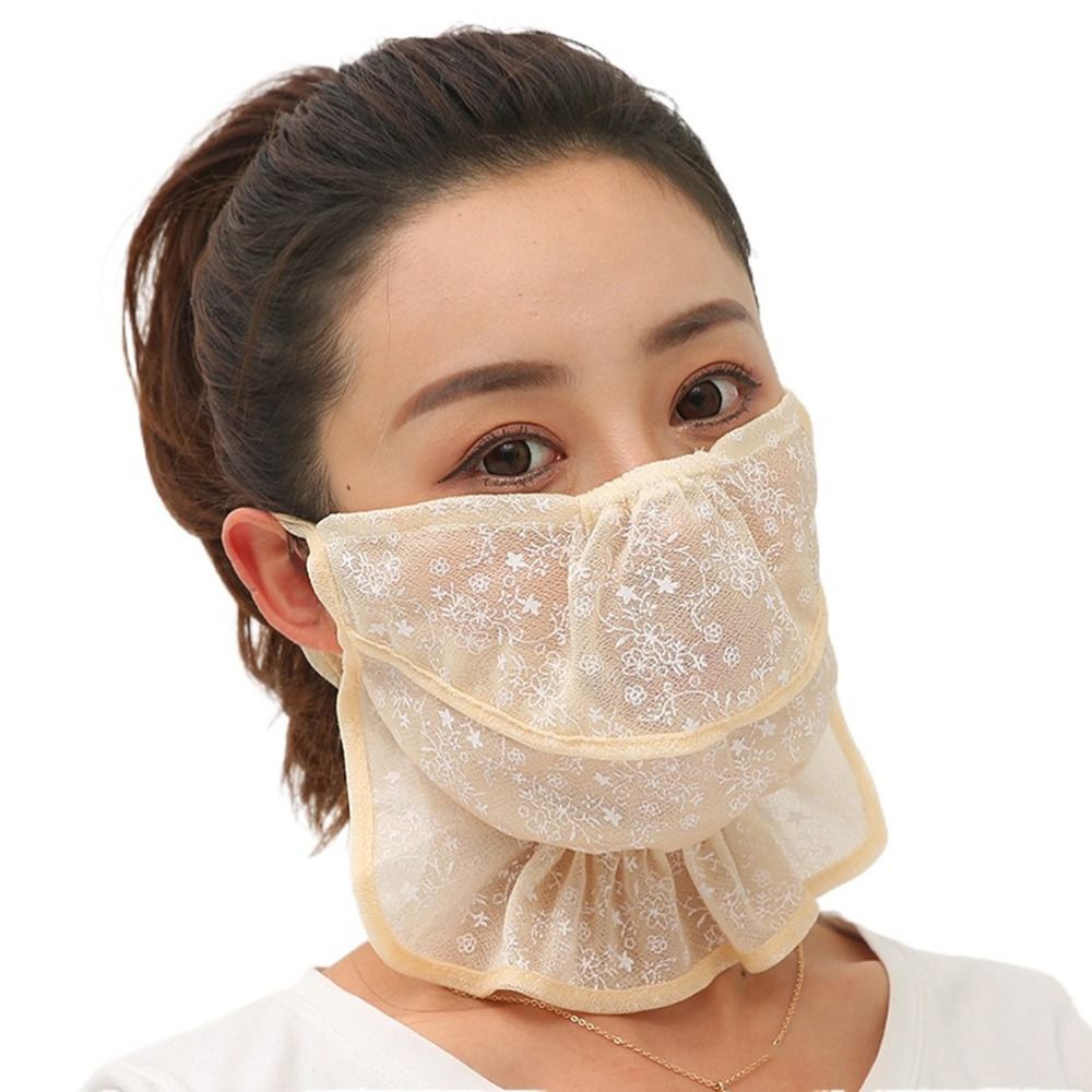 وشاح ملفوف أحادي اللون للنساء  - مراجعة Fishing Mask Sun Protection وسعره