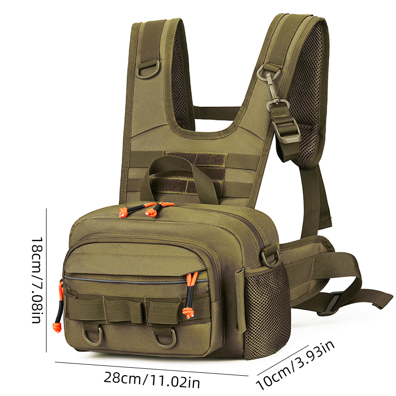 الرجال حقيبة صدر للرجال التكتي - مراجعة Fishing Backpack وسعره