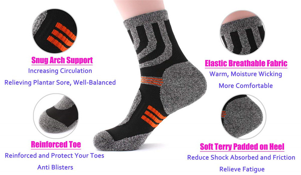 مكافحة نفطة تيري الجوارب للرجا - مراجعة Fishing Socks وسعره